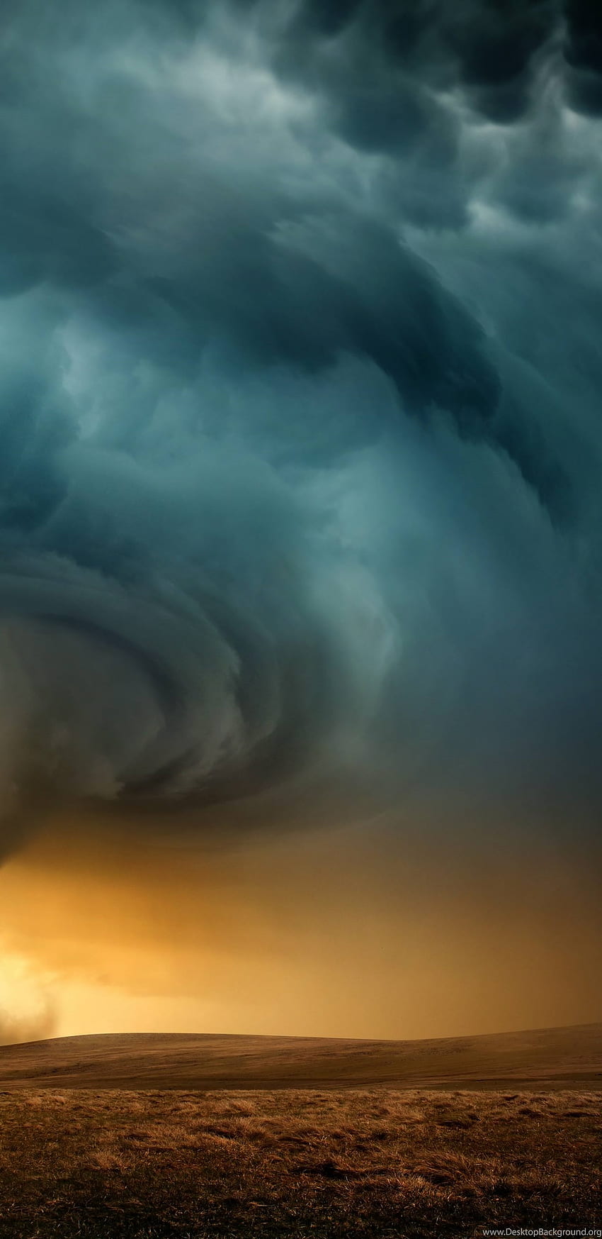 嵐 天気 雨 空 雲 自然 竜巻 背景 HD電話の壁紙