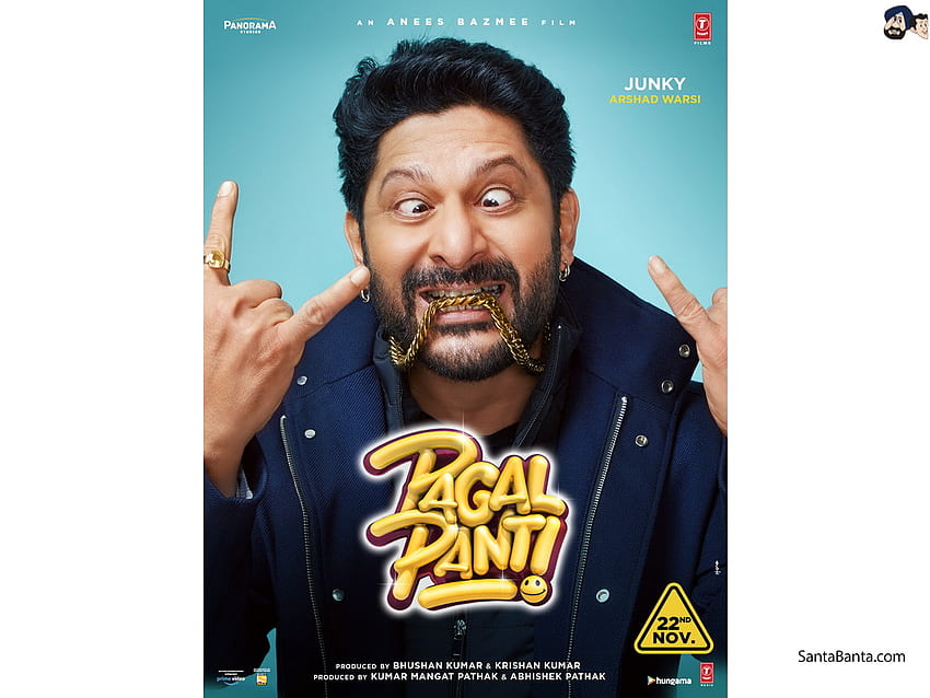 Arshad Warsi as `Junky` in the poster of Bollywood film `Pagalpanti` HD  wallpaper | Pxfuel