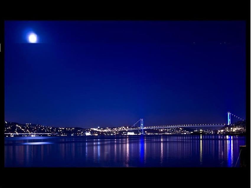 истанбулски светлини, светлини, истанбул HD тапет