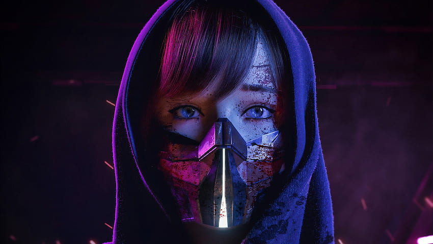 Sci Fi Girl Mask HD wallpaper