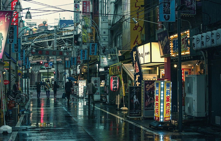 La ciudad, Calle, Tokio, Japón, Shimbashi - Tokyo Street, Navidad Japón fondo de pantalla