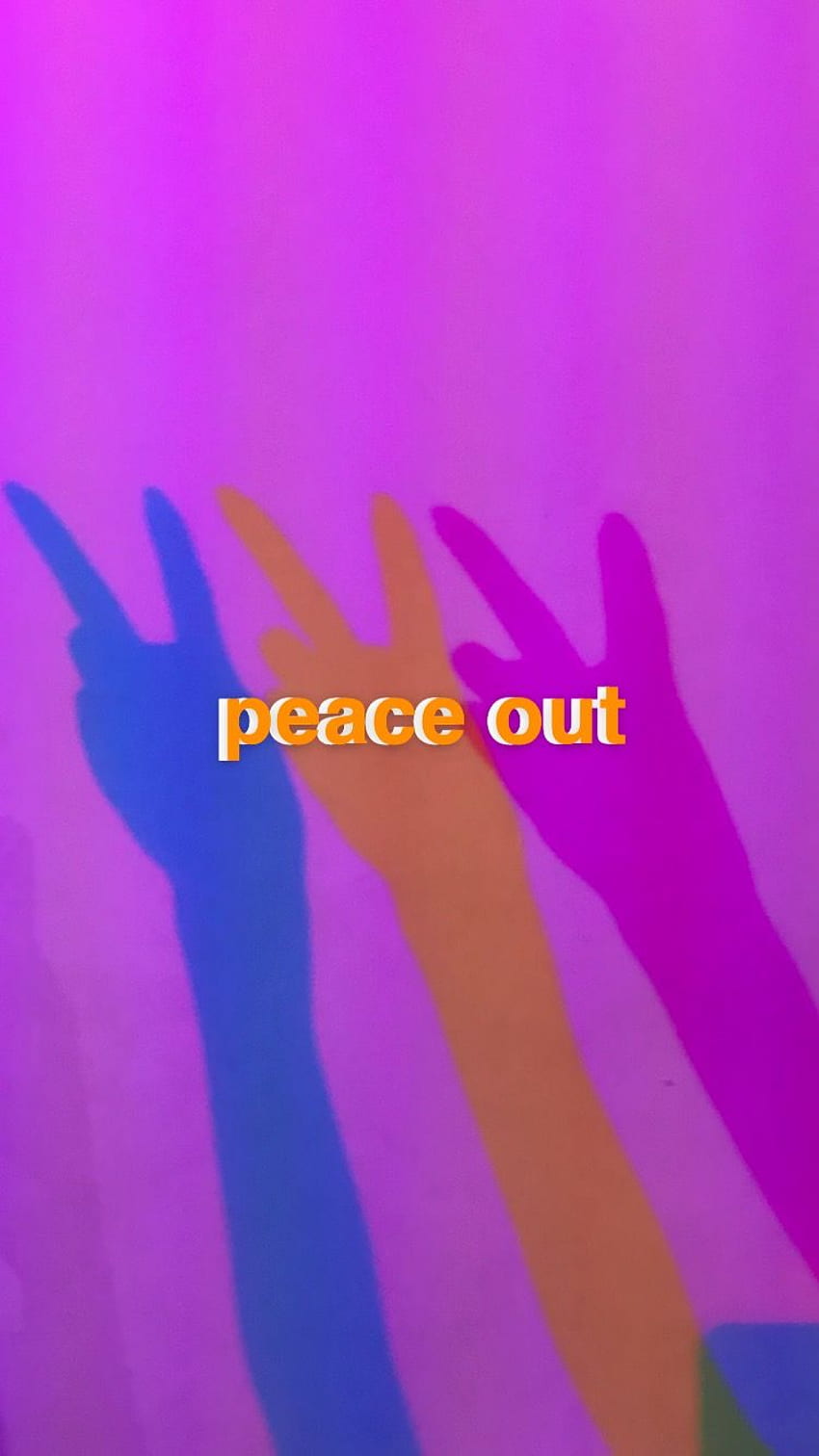 peace out ✌️. , Peace, Letters HD phone wallpaper