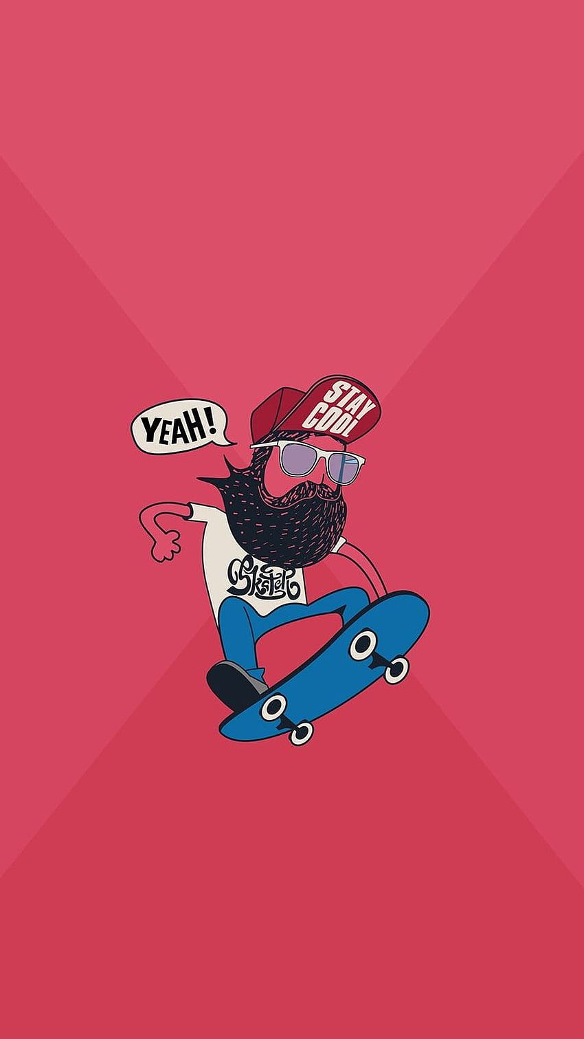 Cool Dude Skateboarding iPhone - Cool Cartoon HD phone wallpaper