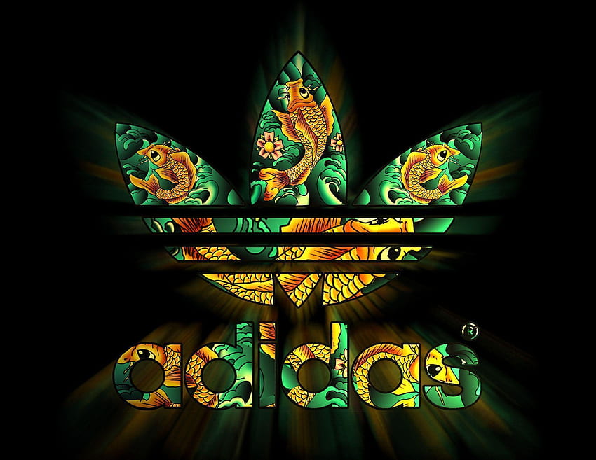 โลโก้ Adidas สัญลักษณ์ Adidas วอลล์เปเปอร์ HD