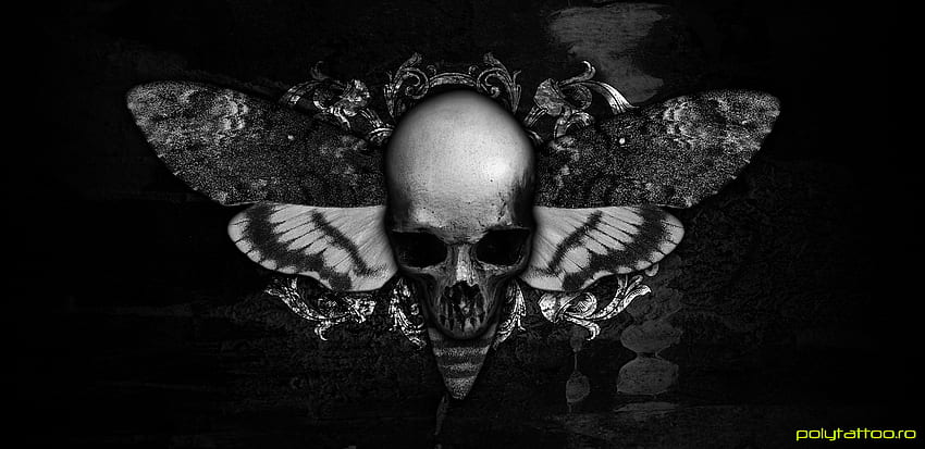 Premium Vector  Dark skulls tattoo vector design