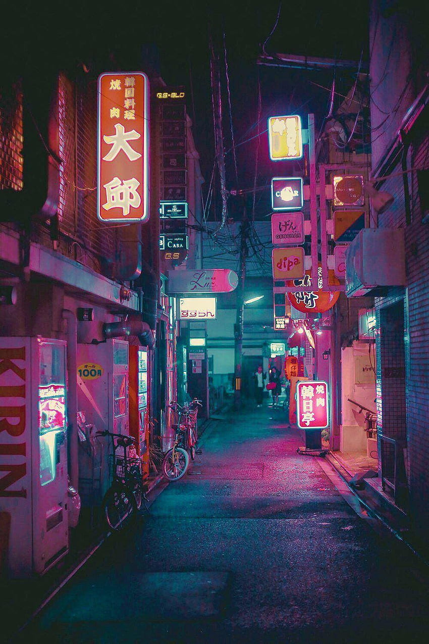 Aesthetic Japan Nightlife HD phone wallpaper