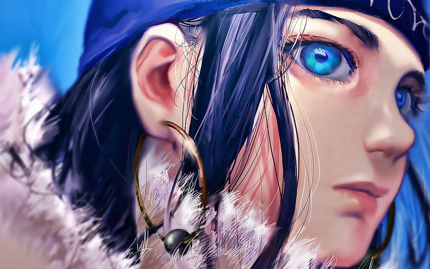 Asirpa, deuteragonist, manga, Golden Kamuy, artwork, Asirpa portrait, Golden Kamuy characters for with resolution . High Quality HD wallpaper