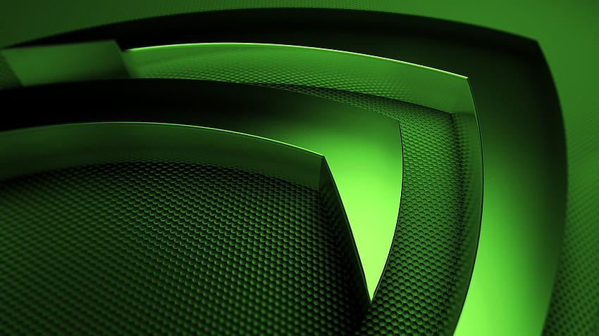 Preview nvidia, green, symbol HD wallpaper