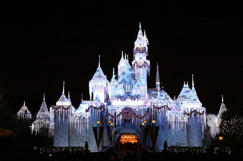 Disney Castle Christmas, Disney World Winter HD wallpaper