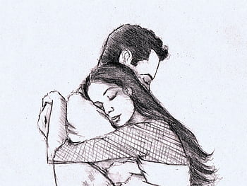 Pencil drawing of couple inside love | couple drawing step by step - YouTube-saigonsouth.com.vn
