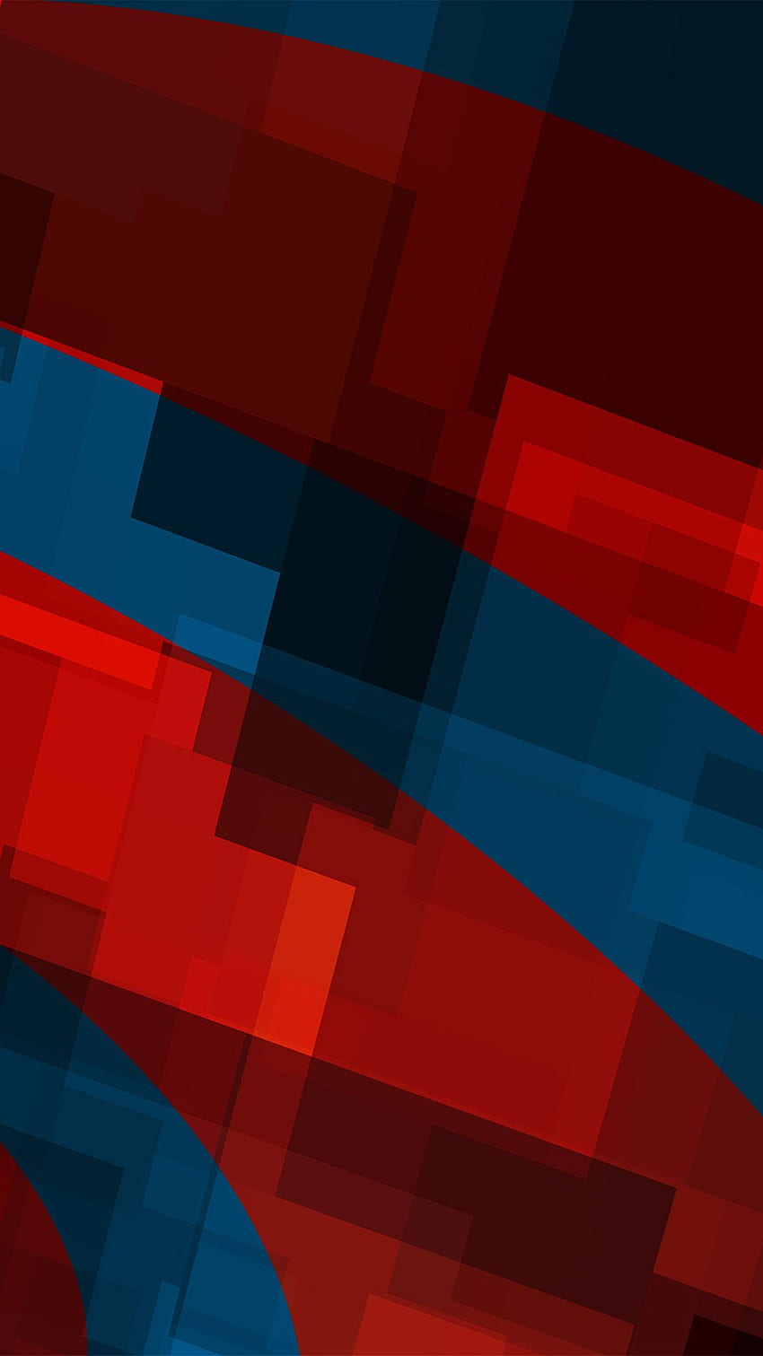 Art Red Blue Block Angle Abstract Pattern Android - Android HD phone wallpaper