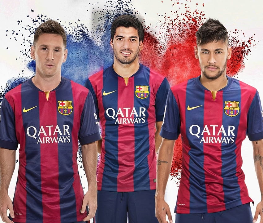 MSN, Suarez, Messi, Neymar HD-Hintergrundbild