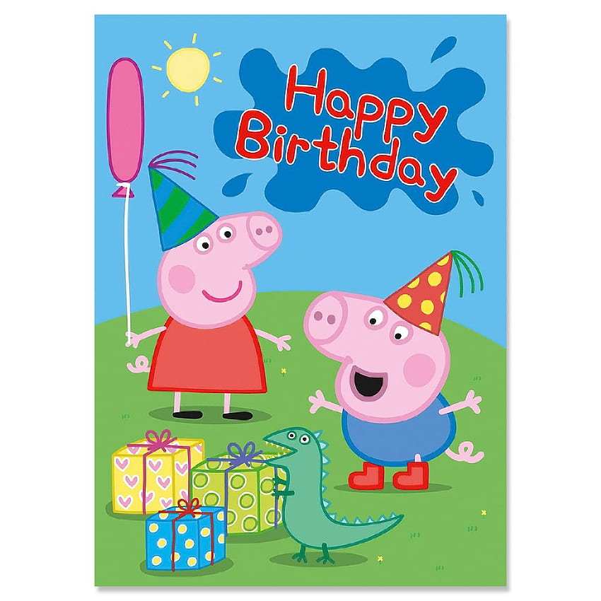 Świnka Peppa urodziny 9 Happy Birtay World Tapeta na telefon HD