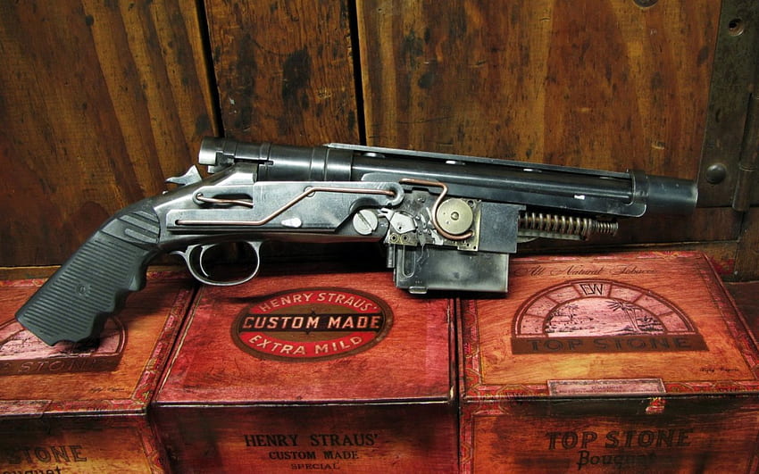 ปืนพก steampunk, steampunk, ปืนพก, ศิลปะ, อาวุธ วอลล์เปเปอร์ HD