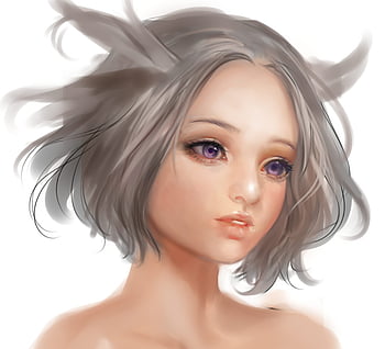 Draw a cute anime manga girl face in my style by Willezgo | Fiverr