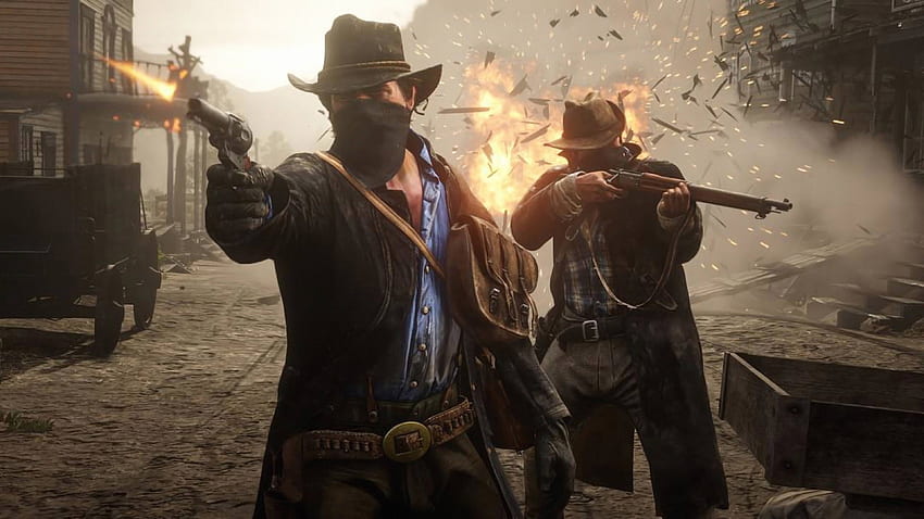 Red Dead Redemption II Arthur Morgan Disparos fondo de pantalla | Pxfuel