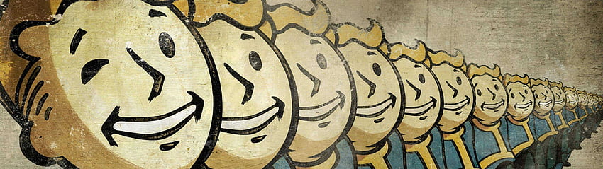 Fallout 4 Vault Boys Dual Monitor , 3840X1080 Fallout HD wallpaper