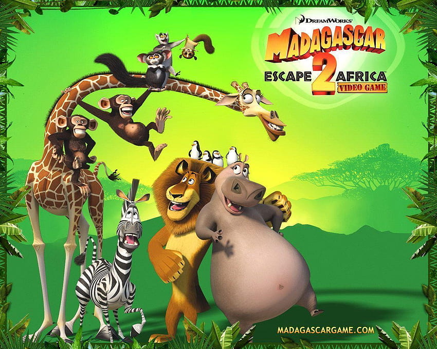 Madagaskar 2, Kartun Afrika Wallpaper HD
