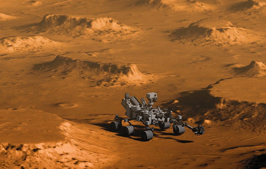 superficie, Marte, el Rover, Curiosity, Curiosity fondo de pantalla