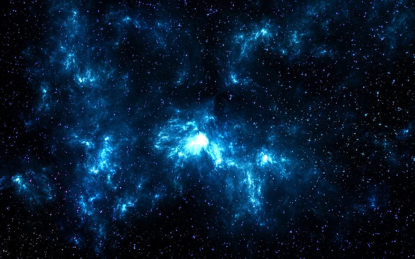 Latar belakang Ruang Biru latar belakang penuh mengagumkan, Kosmos Biru Wallpaper HD