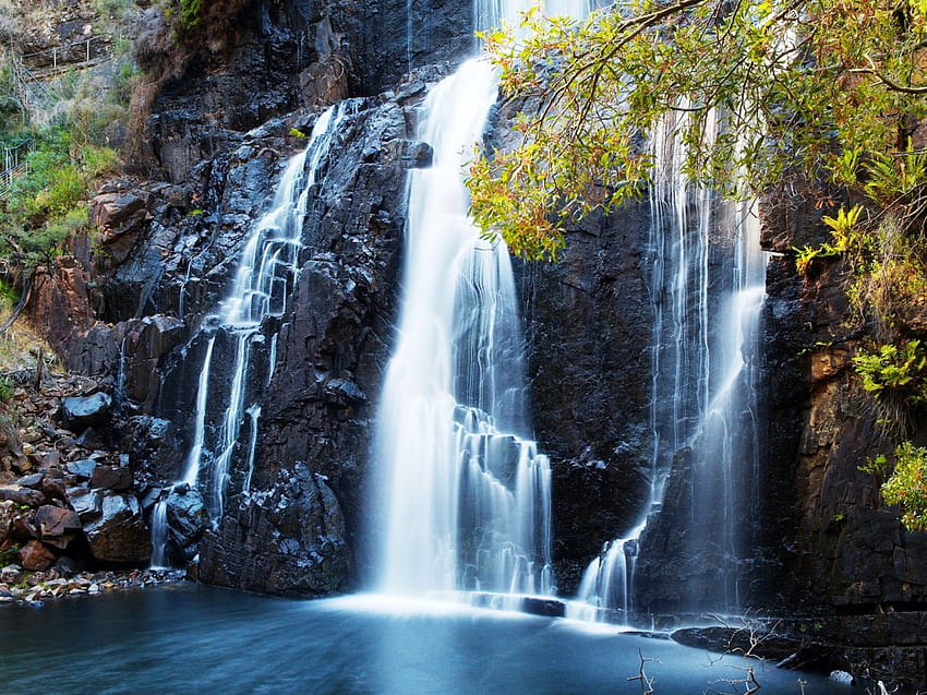 The Waterfalls, cool, waterfalls, nature, nice HD wallpaper | Pxfuel