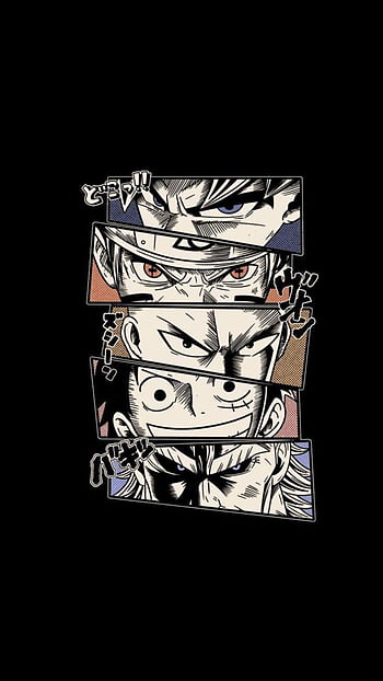 Goku, Naruto, Ichigo, & Luffy - Desenho de tio_schw3ppes - Gartic
