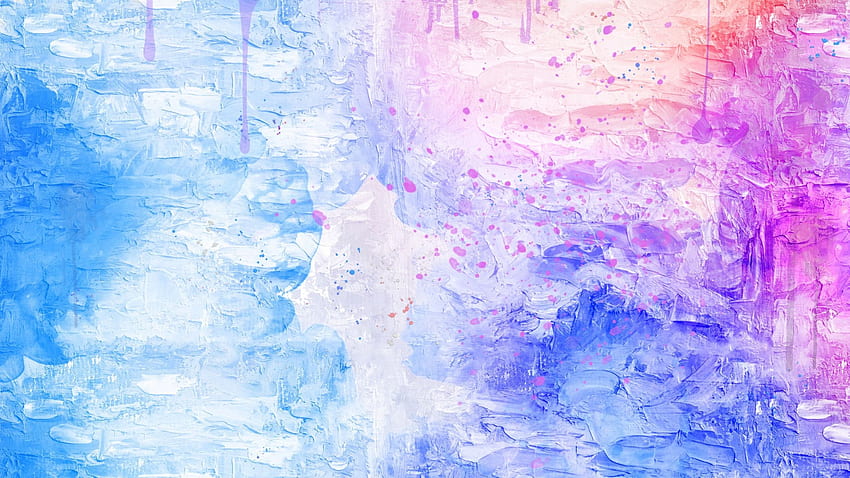 Blue, Pink, Water Colors, Art, Canvas Surface, - Water Background Pixels, 2048X1152 Pixel HD wallpaper