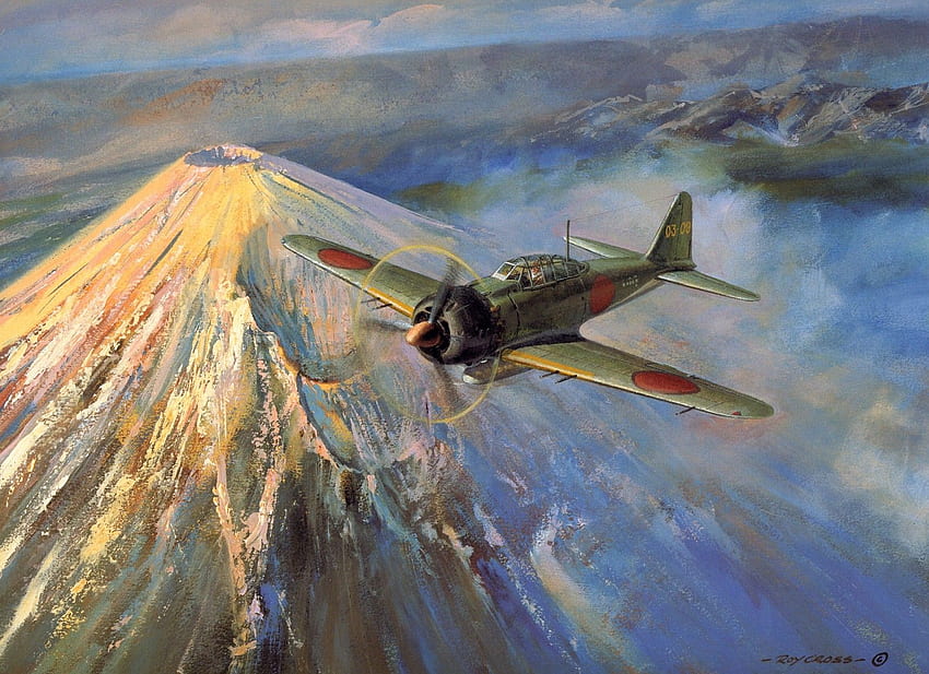Japon, Seconde Guerre Mondiale, Zéro, Mitsubishi, Avion, Militaire Fond d'écran HD