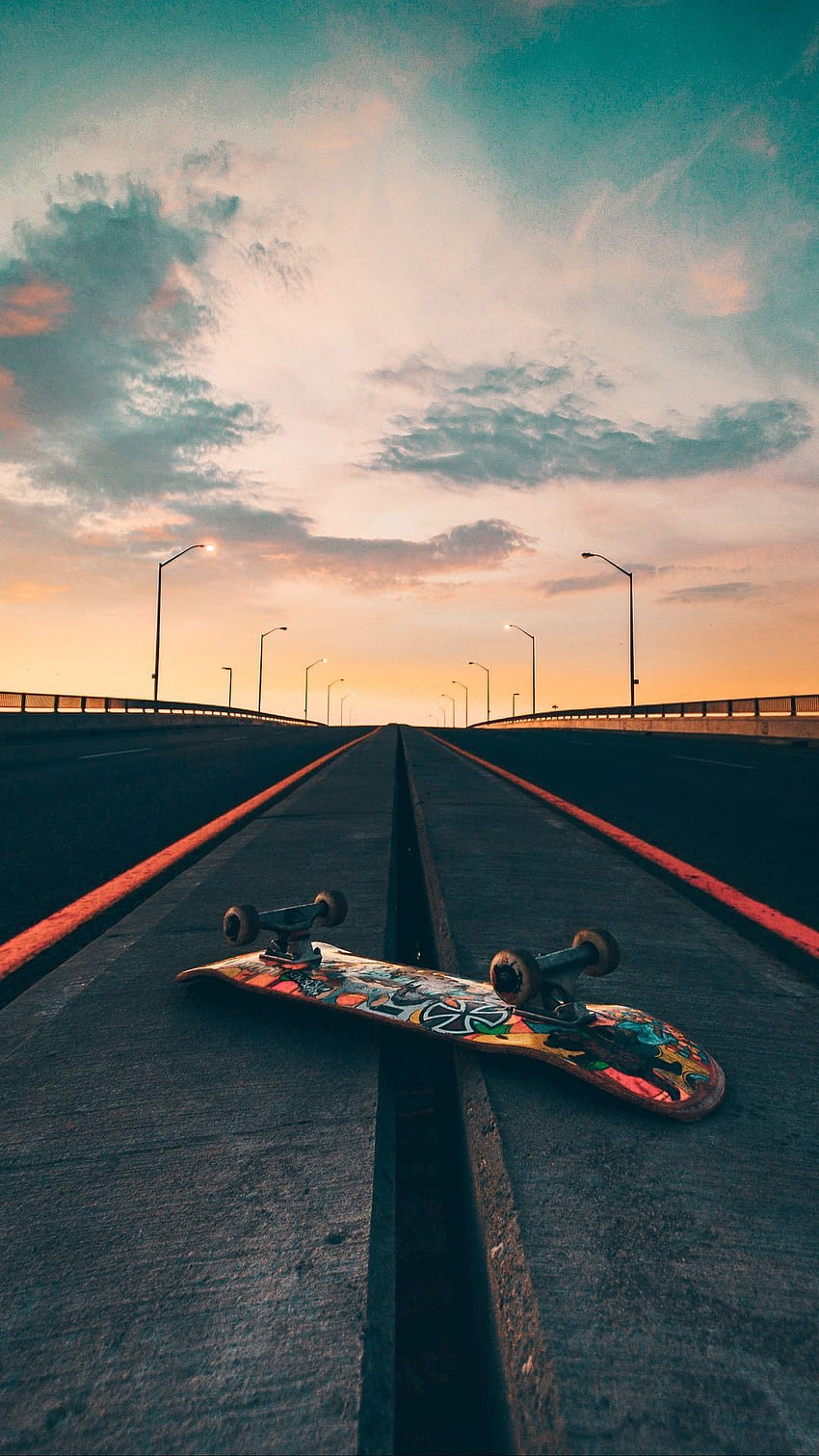 Skateboard iPhone, Retro Skateboard HD phone wallpaper