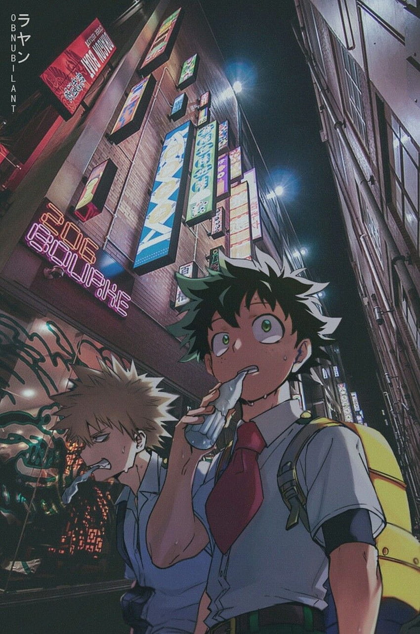 Boku no Hero academia.. Izuku Midoriya and Bakugou Katsuki. Anime, Anime guys, Aesthetic anime HD phone wallpaper