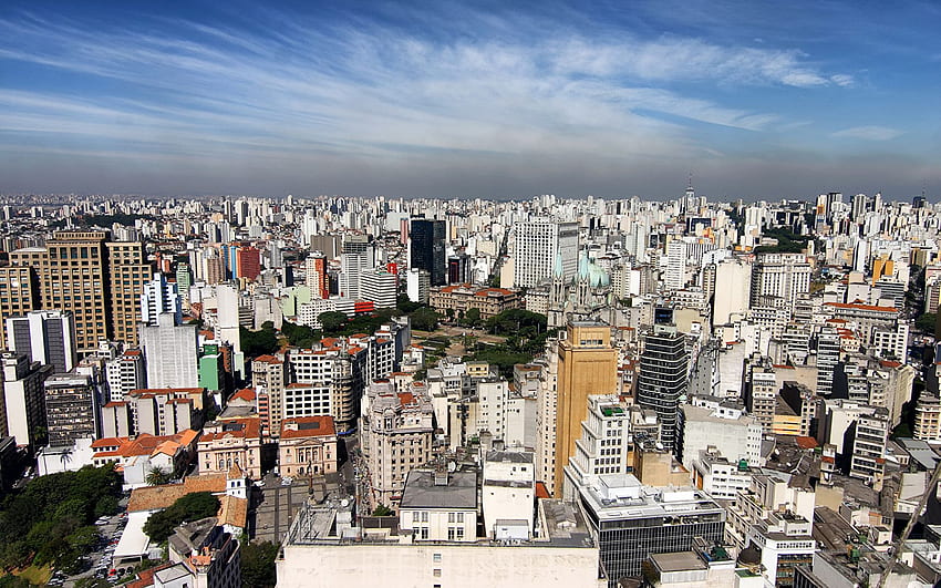 Brasile Megalopolis Sao Paulo Città Edificio Sfondo HD