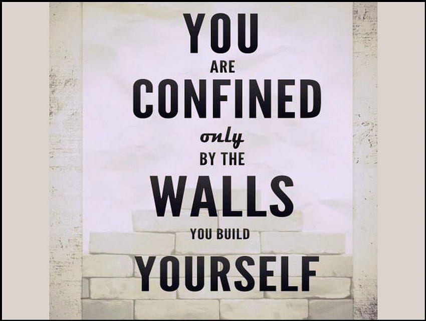 Walls, quote, poster, message HD wallpaper
