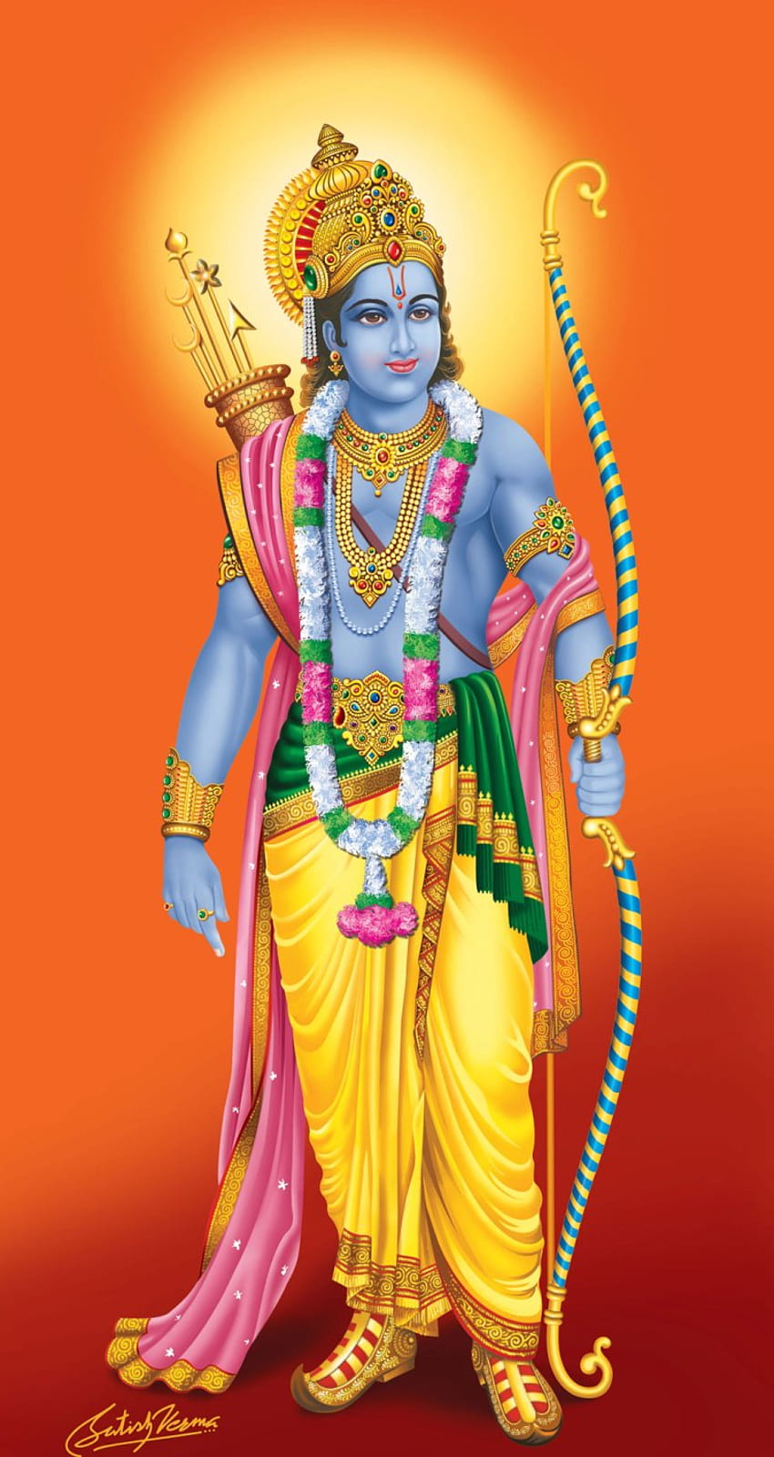 Shri Ram für Mobile, Ram-Kunst HD-Handy-Hintergrundbild