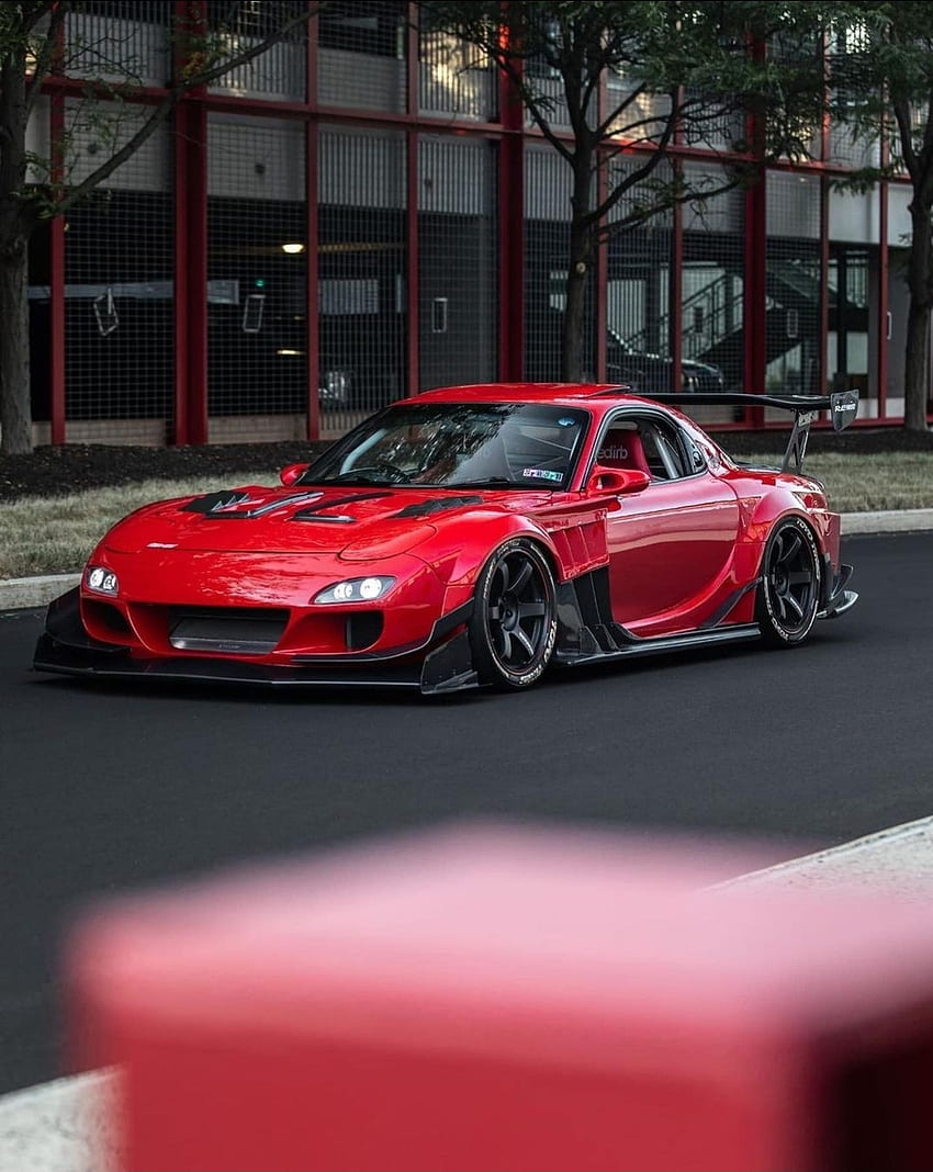 Rx7, Cars, Red, Masterpiece, Jdm, Modified, Car, Old School, Mazda, Japanese HD phone wallpaper