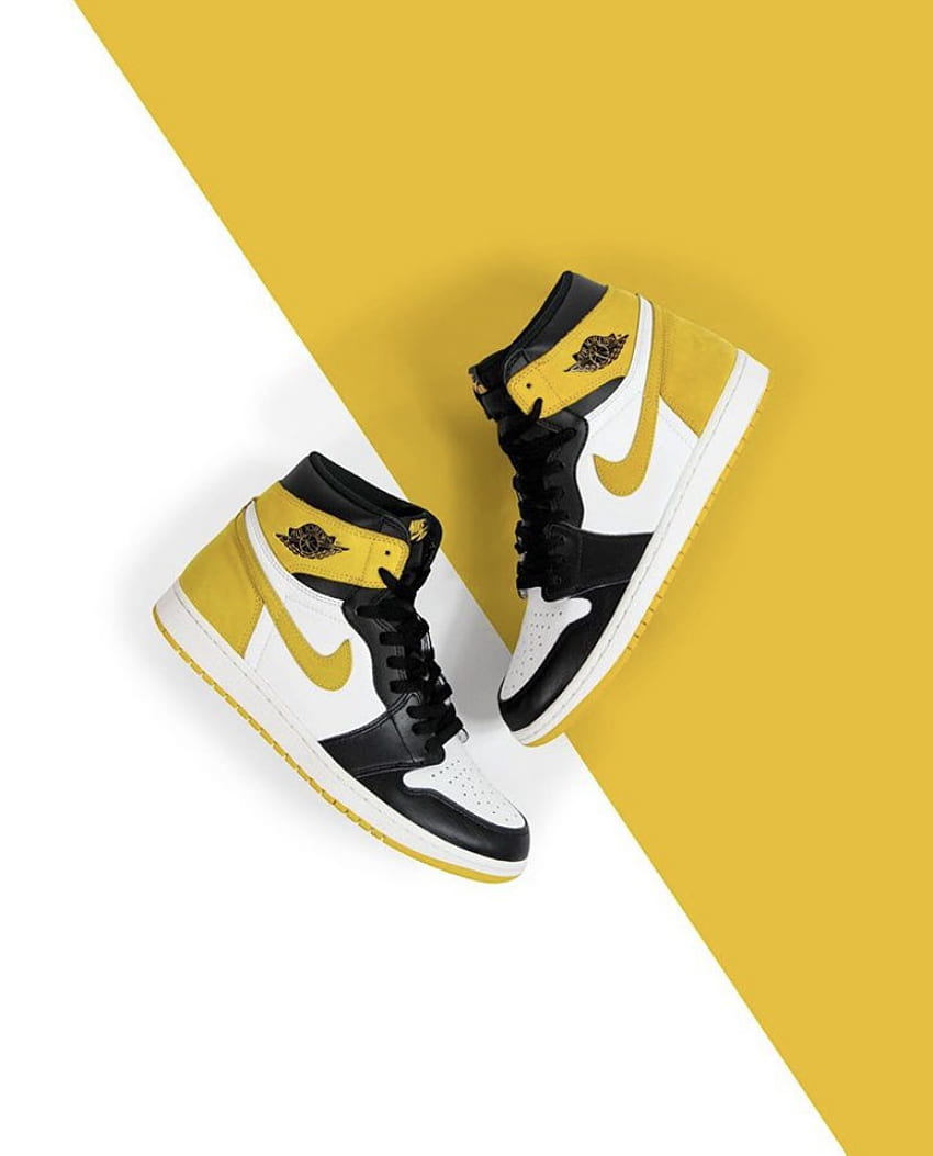 SneakerSolesUk auf Twitter: 다음은 잠금 화면이 될 수 있는 몇 가지 편집 내용입니다. Yellow Jordan HD 전화 배경 화면