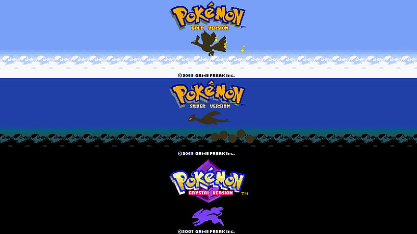 I Made Some Gold Silver Crystal Title Screen Inspired, Pokemon Gold HD 월페이퍼