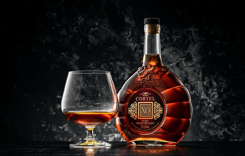 style, background, glass, bottle, brandy for , section стиль HD wallpaper