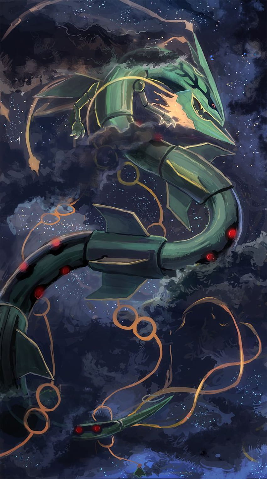 Pokemon rayquaza โปเกม่อน เท่ๆ เมก้าเงา Rayquaza วอลล์เปเปอร์โทรศัพท์ HD