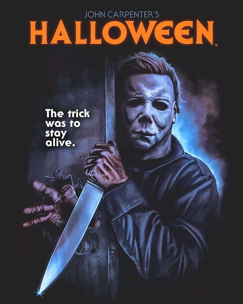 Seni Poster Film Horor: John Carpenter's Halloween 1978, oleh Marc Schoenbach. Michael myers halloween, John carpenter halloween, Michael myers wallpaper ponsel HD