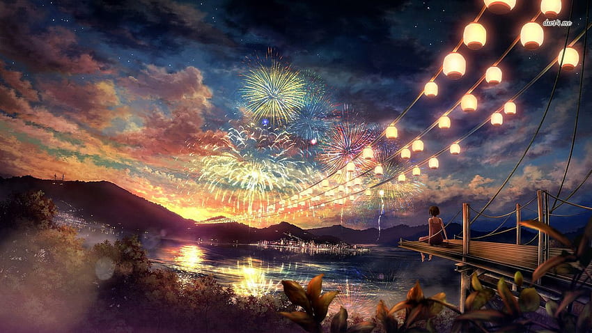 Heidi Malagisi on Adventure Art stuff. Anime scenery, Fireworks , Anime HD wallpaper