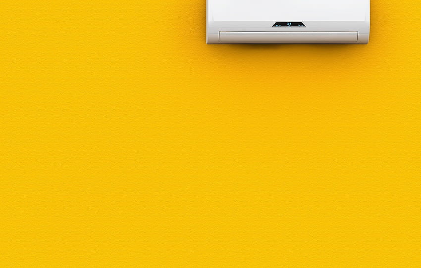 Wand, gelb, Klimaanlage für , Abschnitt текстуры, Klimaanlage HD-Hintergrundbild