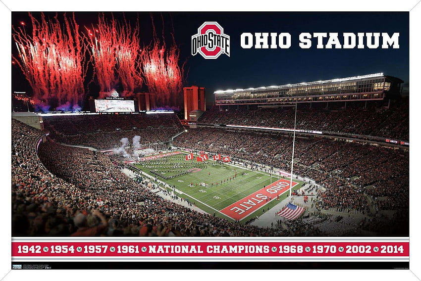 Collegiate - The Ohio State University - Stadium Poster, Ohio State Stadium HD wallpaper