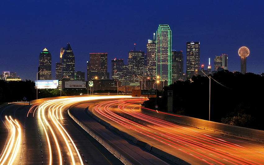 Dallas Texas Lights drapacze chmur Macbook Pro Retina, miasto, i tło Tapeta HD