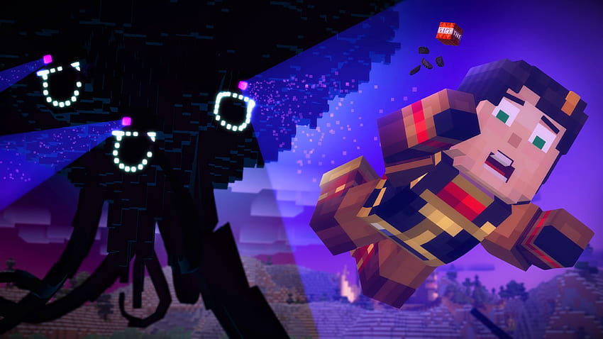 Recenzja odcinka 3 Minecraft Story Mode, Wither Storm Tapeta HD