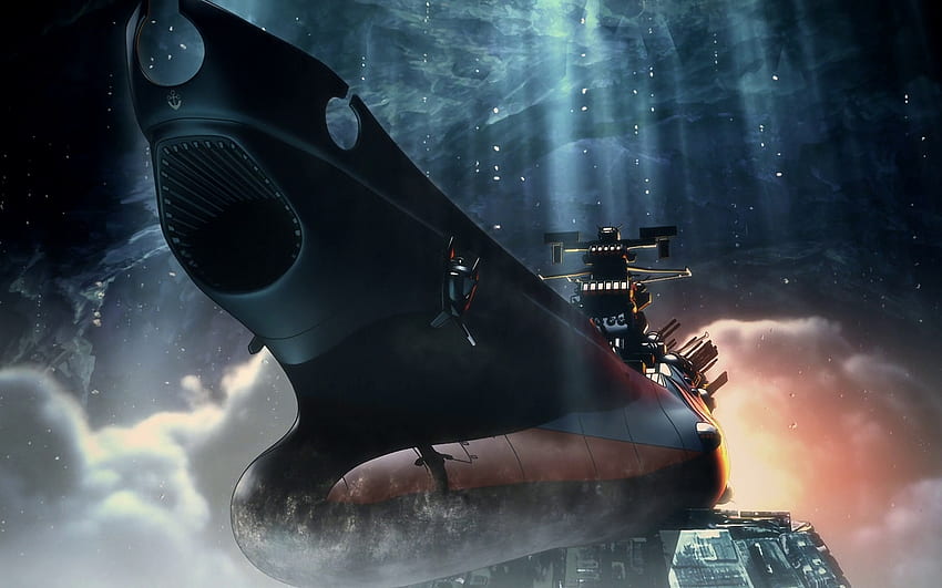 Encouraçado Espacial Yamato. Battleship War, Battleship Post Apocalyptic e Battleship, Star Blazers papel de parede HD