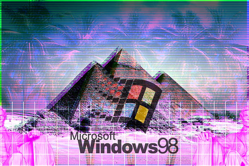 Ästhetisches Windows 98, Vaporwave Windows HD-Hintergrundbild
