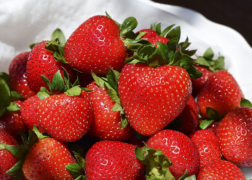 Food, Strawberry, Berries, Ripe, Juicy HD wallpaper