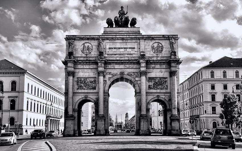 Berlin, arch, Germany, Street for with resolution . High Quality HD wallpaper