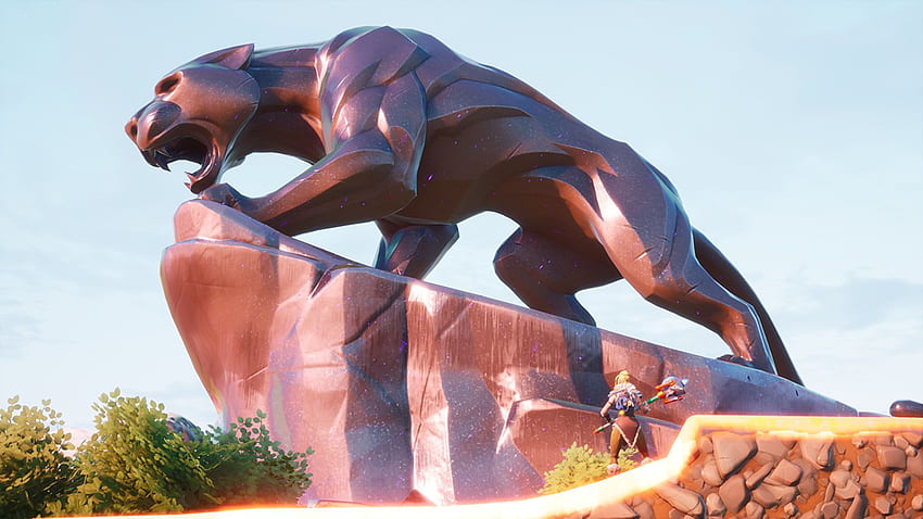 Fortnite's Black Panther statue becomes an impromptu memorial. Rock Paper Shotgun HD wallpaper