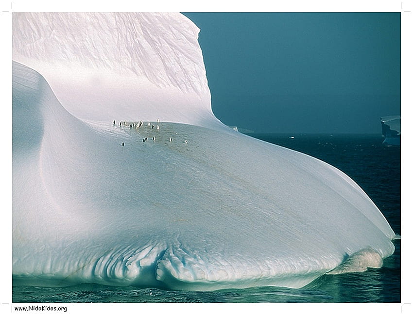 Antartika, laut, gunung, langit, es Wallpaper HD